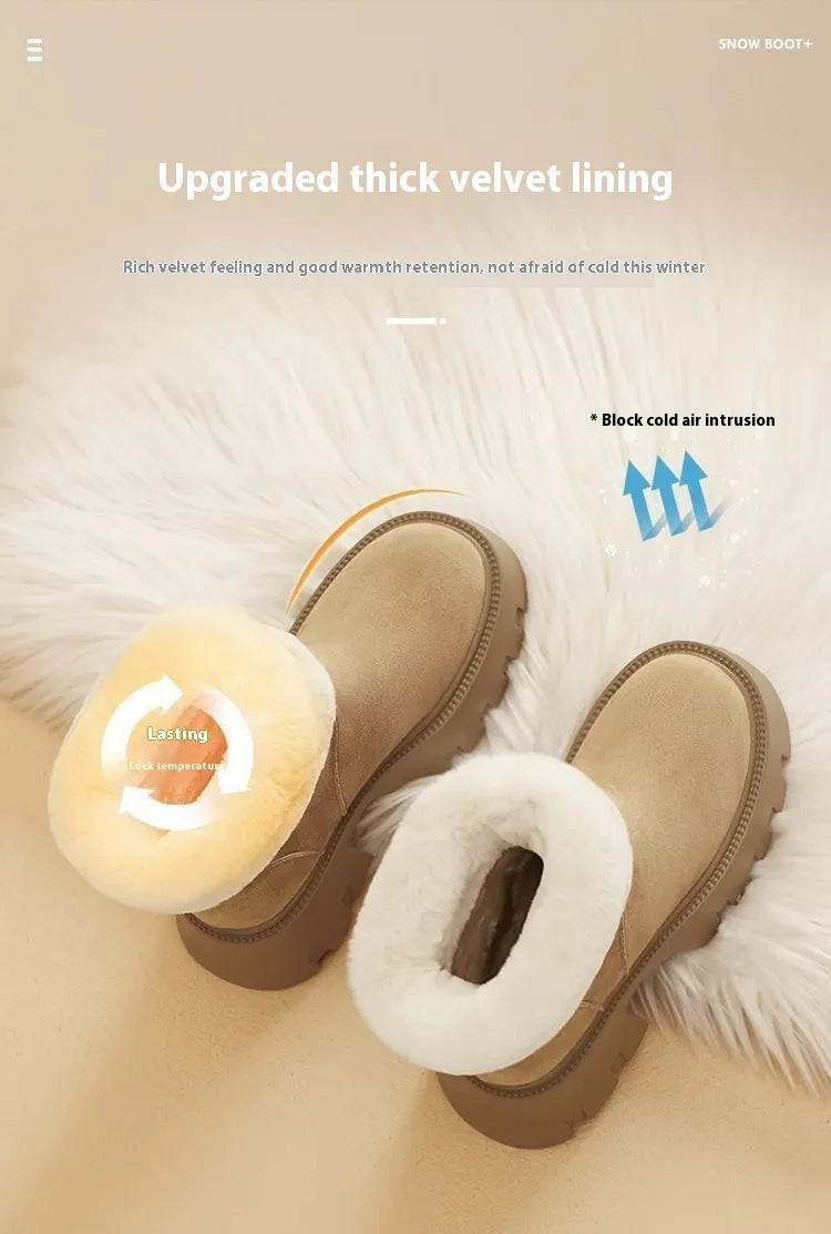 Women's Winter Fleece-Lined Thermal Shoes