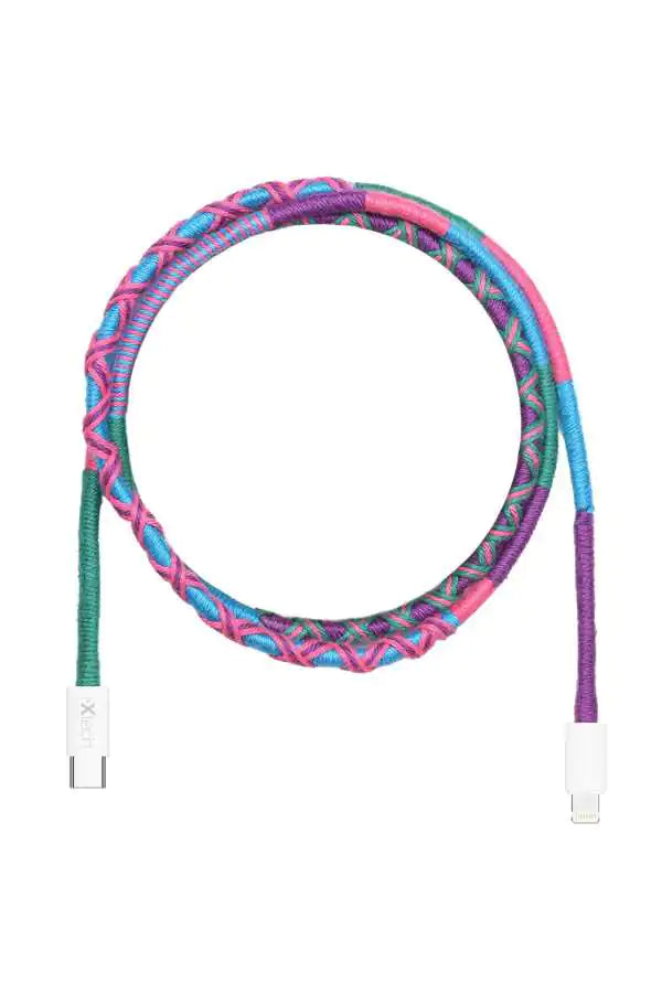 Cable Magnolia Tipo-C a Lightning de 1 m, color blanco, I-XTECH Ix-Uc009-Mgl