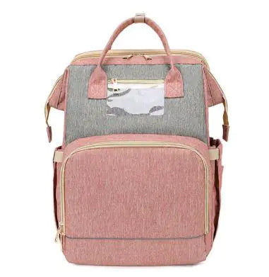 Foldable bed diaper bag