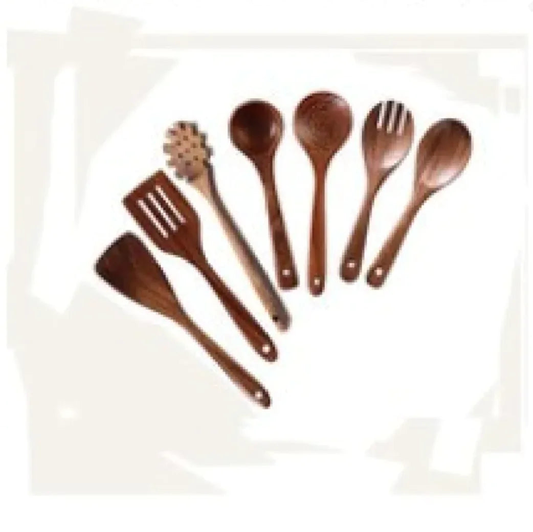 Acacia Wood Cooking Spatula Set HejK com