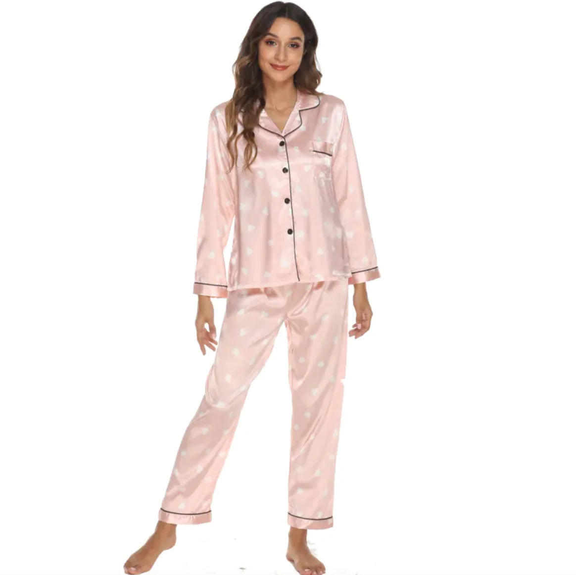 Conjunto de pijama de estilo europeo y americano para mujer