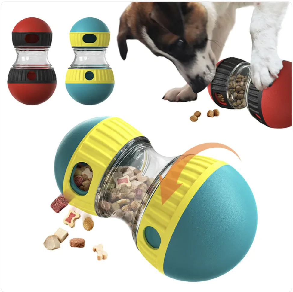 Juguete interactivo para perros con dispensador de comida