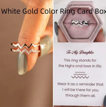 Adjustable Copper Heart Diamond Ring - Catch Cards