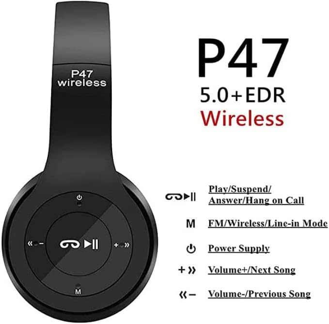 US | Bluetooth 5.0 Foldable Over-Ear Headset