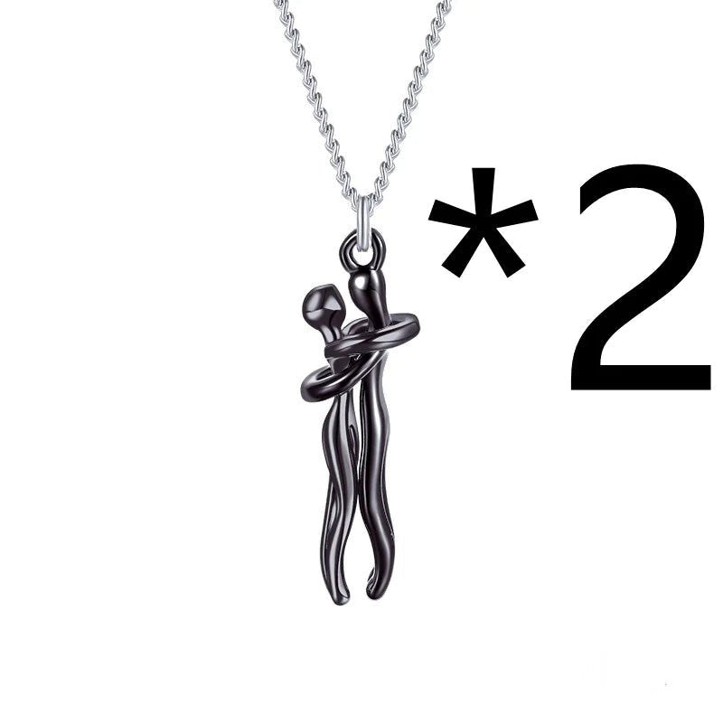 Affectionate Hug Pendant Necklace - Catch Cards