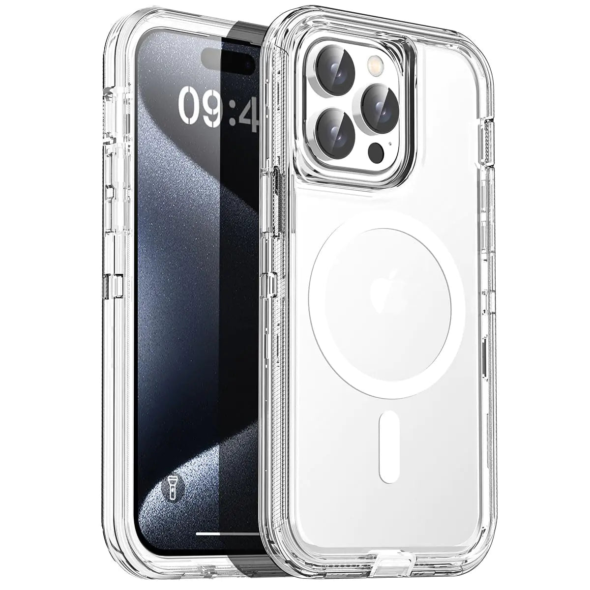 AICase Crystal Clear iPhone 14 Magnetic Case Compatible with MagSafe[Not Yellowing] Transparent Slim Shockproof Protective Phone Case 6.1 inch 2022 - Catch Cards