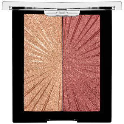 Set de rubor e iluminador MegaGlo de Wet n Wild, acabado metálico brillante, Flash Me 3 - Flash Me 0.35 oz (paquete de 1)