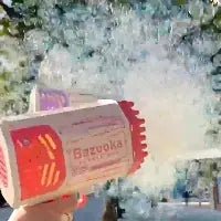 Automatic Soap Bubble Gun Rocket 69 Holes - Catch Cards