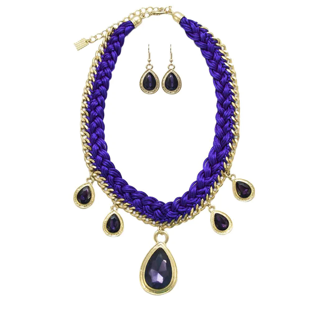 Droplets Necklace and Earrings Set