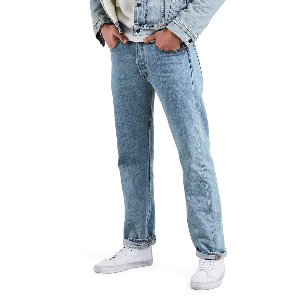 Levi's Men's 501 Original Fit Jeans (Også tilgjengelig i Big &amp; Tall) Standard 38W x 36L Light Stonewash