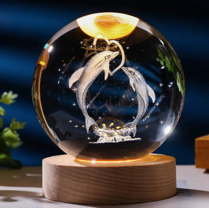 3D Constellation Crystal Night Light