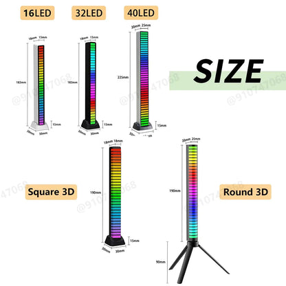 Luz Atmosférica Controlada por Som RGB