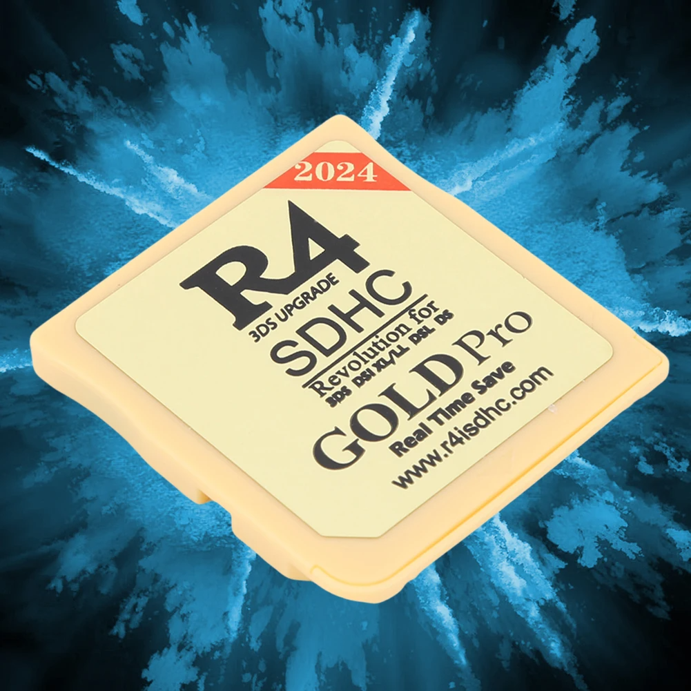 2024 Version R4 Gold Pro SDHC R4i für DS/3DS/2DS Revolution Cartridge + USB | High-Speed-Gaming-Karte