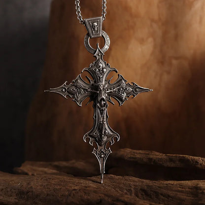 Skull Cross Pendant Necklace