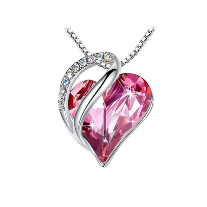 CrystalHeart Heart-Shaped Pendant Necklace