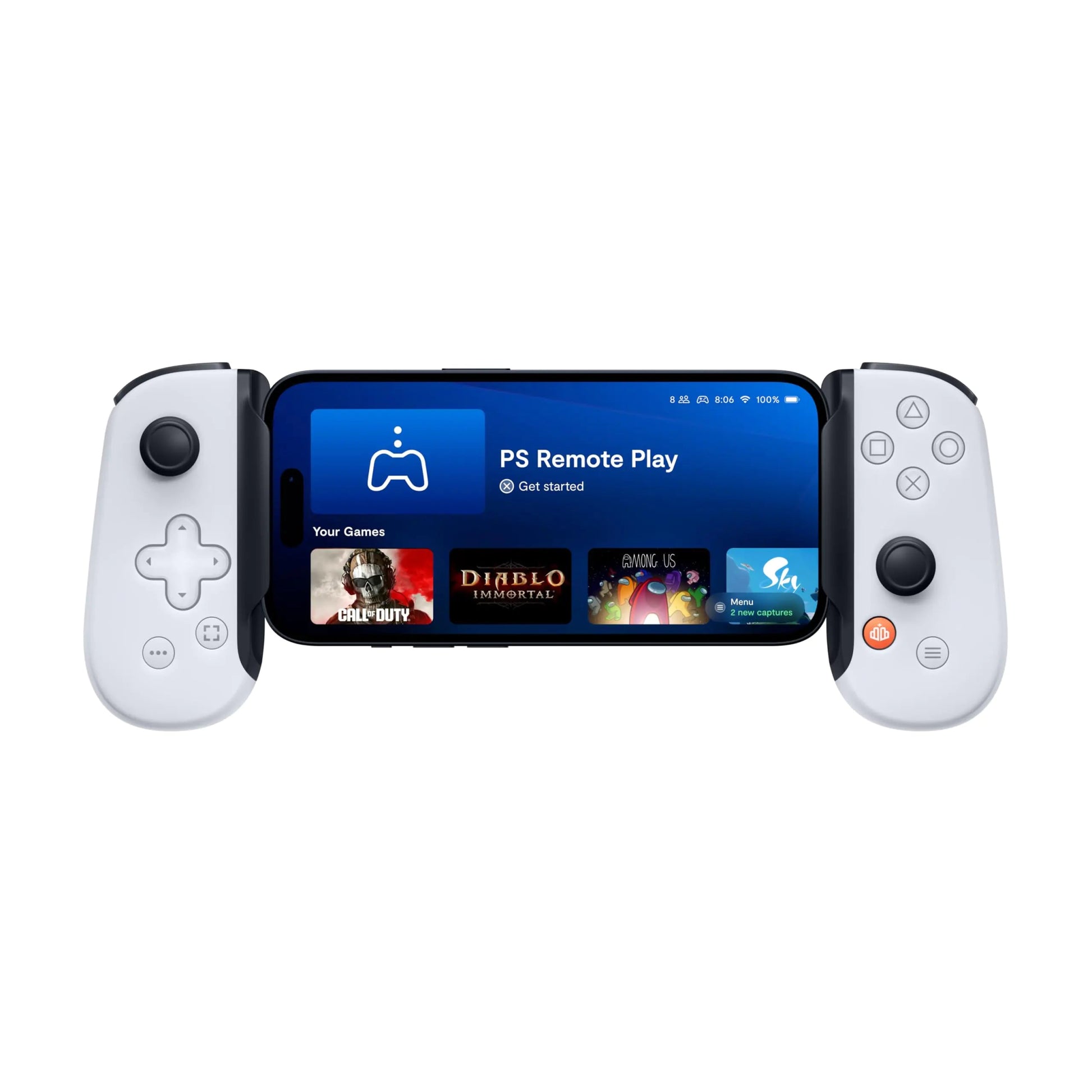 BACKBONE One Mobile Gaming Controller for iPhone (Lightning) - PlayStation Edition - 2nd Gen - Turn Your iPhone into a Gaming Console - Play Xbox, PlayStation & More (3 Months Apple Arcade Included) - Catch Cards