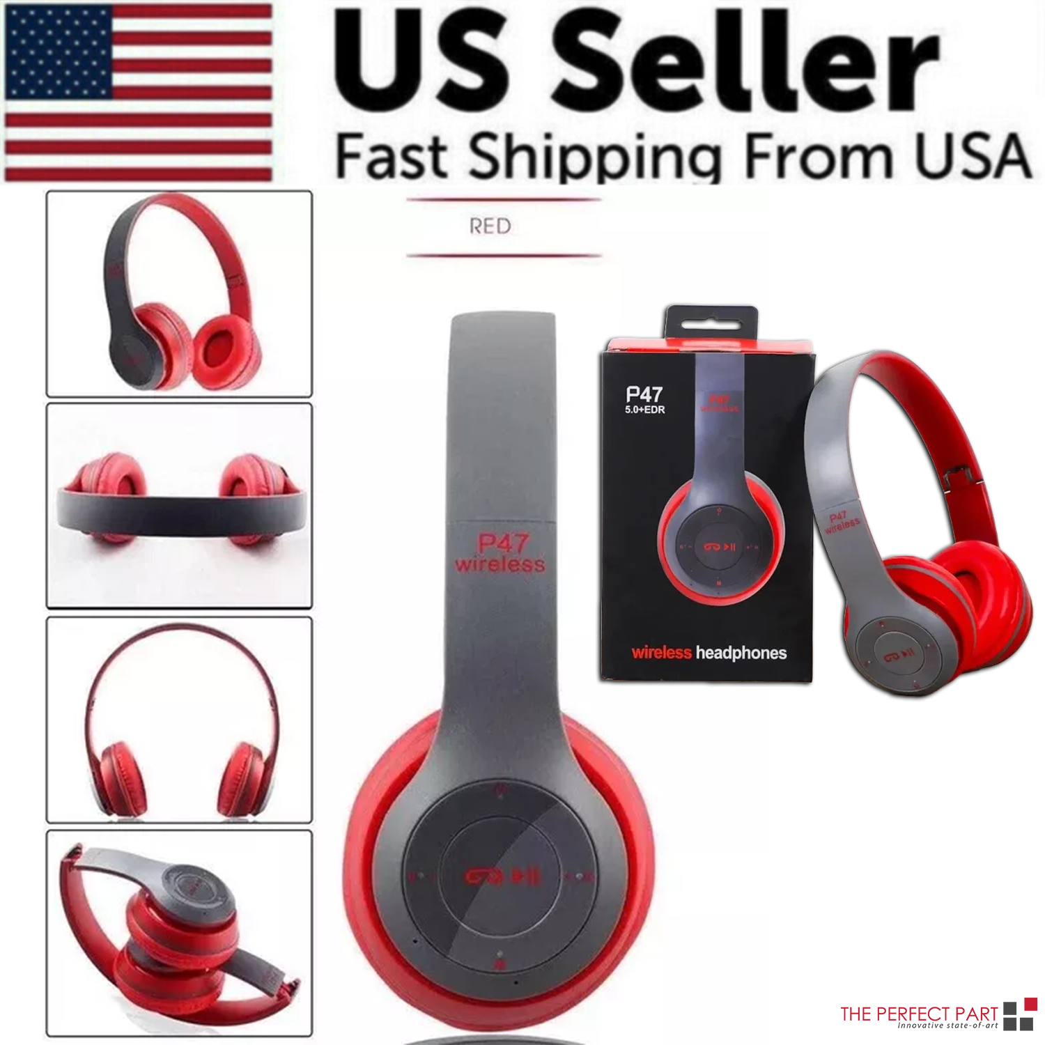 US | Bluetooth 5.0 Foldable Over-Ear Headset