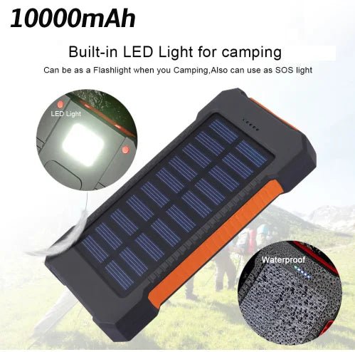 SolarBoost 10000mAh Waterproof Charger
