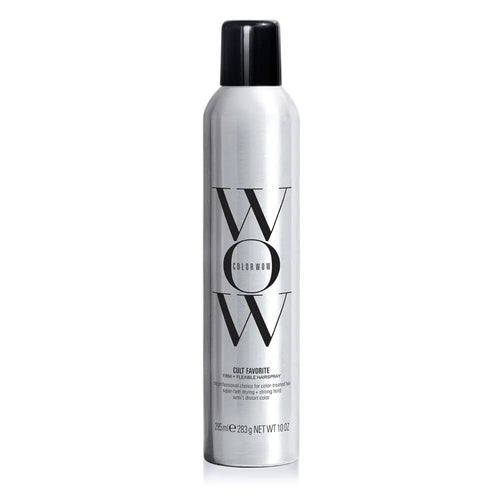 COLOR WOW Cult Favorite Firm + Fleksibel hårspray – Lett spray med hold hele dagen | Fuktighetsmotstand | Varme + UV-beskyttelse | ikke stiv, ikke klissete | Børstebar | Ikke gulnende