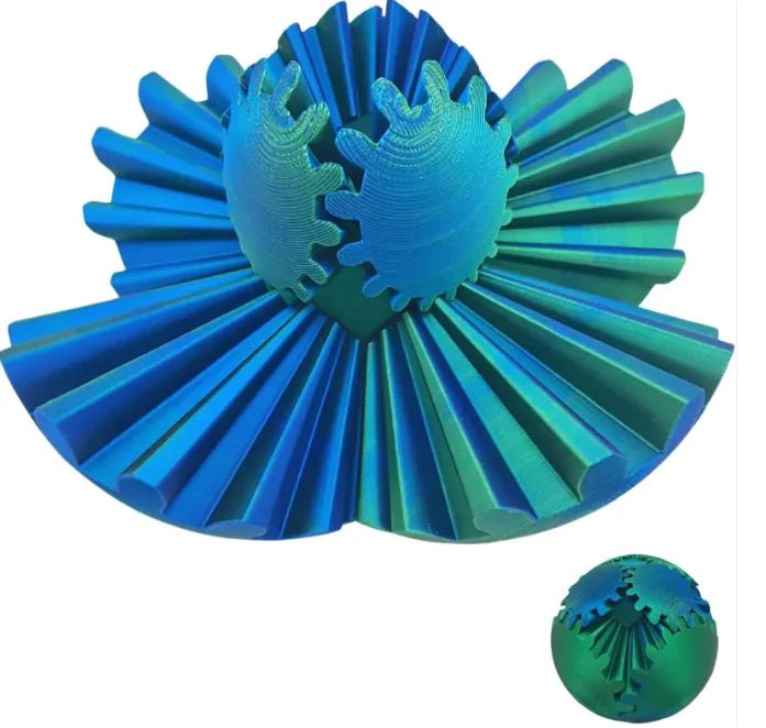 Bola de Engrenagem de Impressão 3D Rotatória - Catch Cards