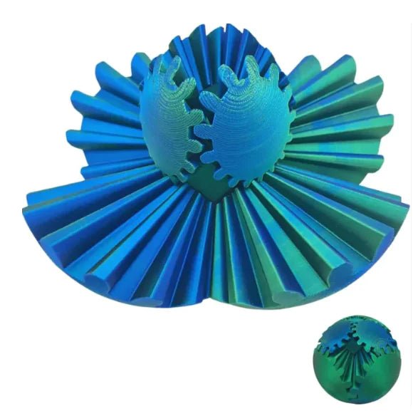 Bola de Engrenagem de Impressão 3D Rotatória - Catch Cards