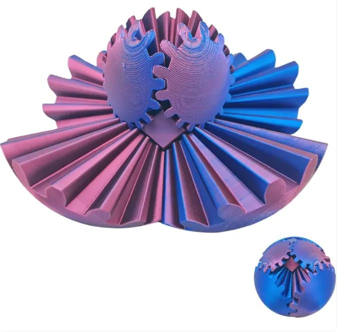 Bola de Engrenagem de Impressão 3D Rotatória - Catch Cards