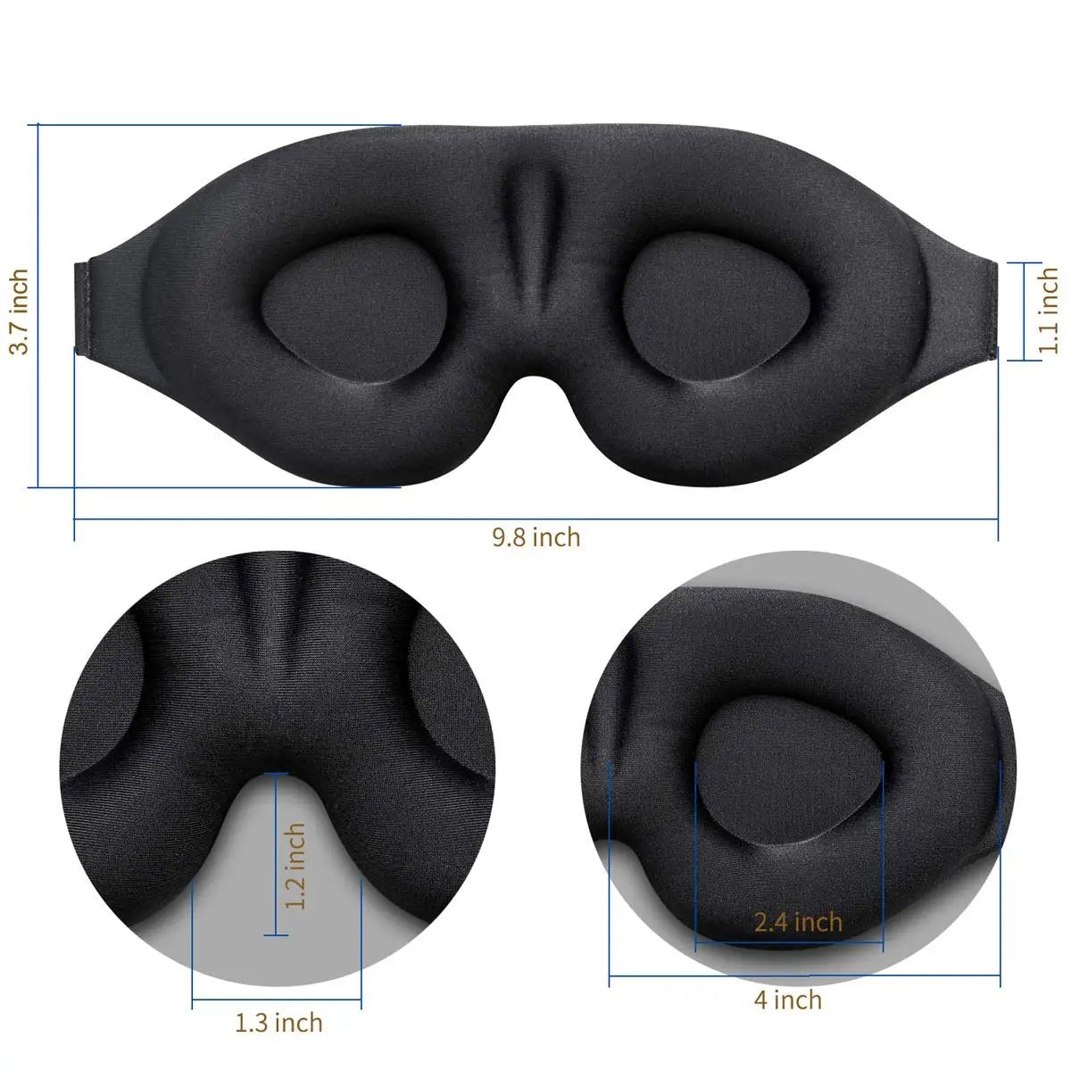 BRAZILIAN / ENGLISH: Máscara de Olhos Contornada 3D para Dormir // 3D Contoured Eye Mask - Catch Cards