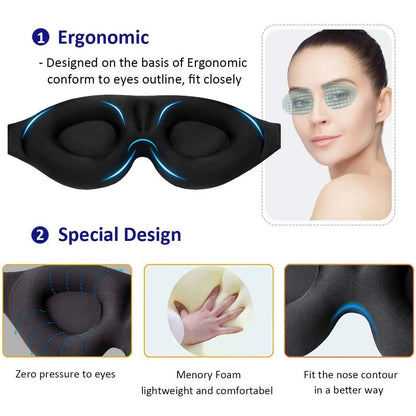 BRAZILIAN / ENGLISH: Máscara de Olhos Contornada 3D para Dormir // 3D Contoured Eye Mask - Catch Cards