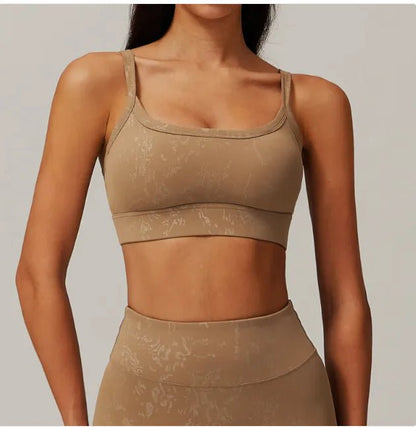 Bronzing Sports Back Support Bra - Catch Cards