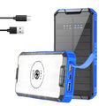 ANYFONG 30000mAh Solar Powerbank med PD20W USB-C | bærbar oplader udendørs