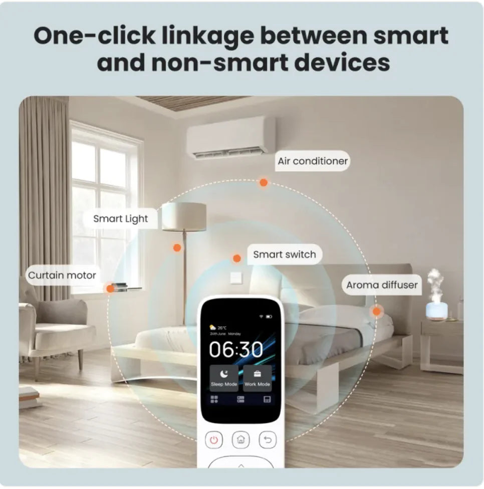 Smart Home Remote Control with Charging Dock