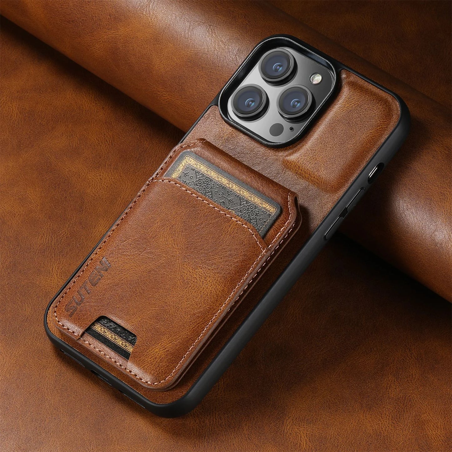 CardGuard Leather Phone Case