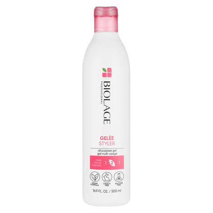 Gel de peinado multiusos Biolage | Fijación media que aporta cuerpo, brillo y control | Producto de peinado | Para todo tipo de cabello | Sin parabenos | Vegano | 500 ml (paquete de 1)