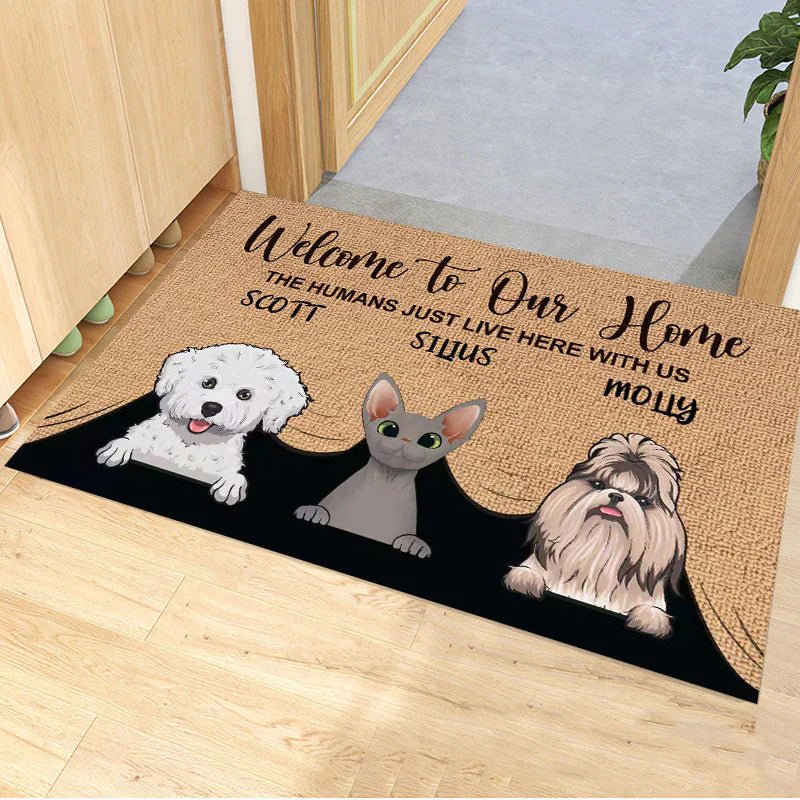 Cartoon Pet Non - Slip Bath Mat - Catch Cards