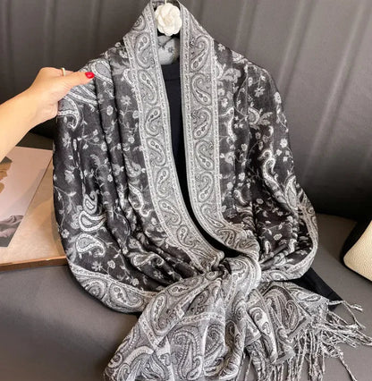 Cashmere Shawl – Women's Printed Warm Scarf - HejK.com Marketplace.