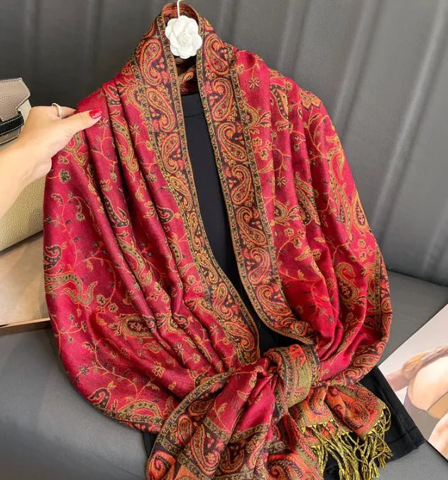 Cashmere Shawl – Women's Printed Warm Scarf - HejK.com Marketplace.