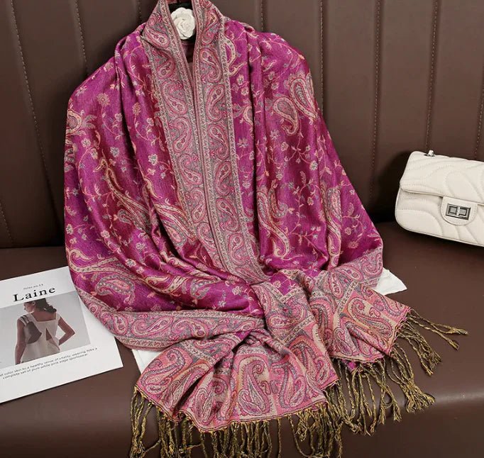 Cashmere Shawl – Women's Printed Warm Scarf - HejK.com Marketplace.