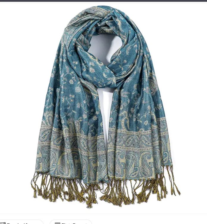 Cashmere Shawl – Women's Printed Warm Scarf - HejK.com Marketplace.