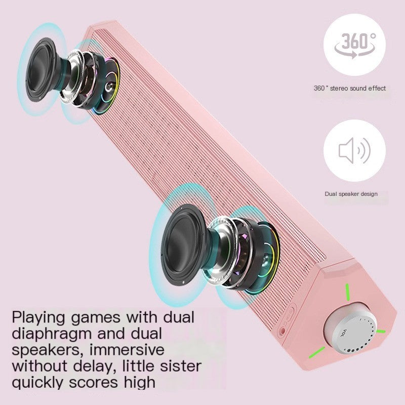 Haut-parleurs de bureau Bluetooth avec microphone et basses