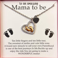 Mother's Love Baby Feet Necklace | baby feet necklace gift
