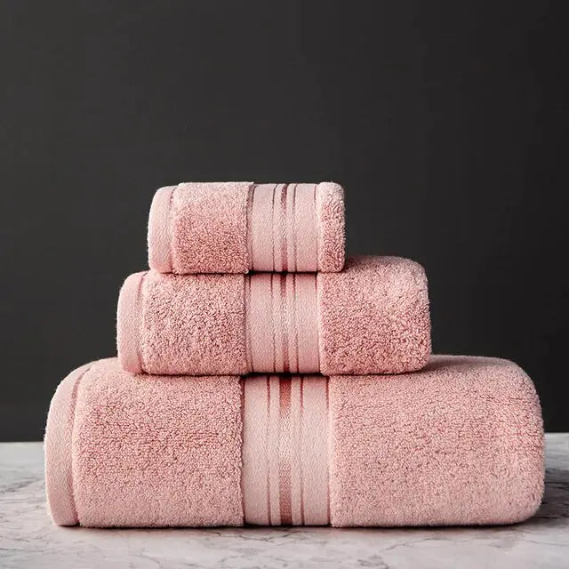 New Egyptian Cotton Bath Towel Set  Made from premium Egyptian cotton, these towels are soft, absorbent, and durable. Egyptian Cotton Towel Set