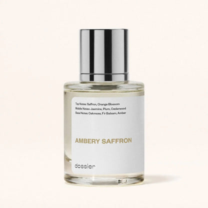 Dossier - Eau de Parfum - Ambery Saffron - Inspirert av MFKs B.accarat R.ouge 5.40 - Parfyme Luksus - Pure Infused - Parabenfri - Vegansk - For kvinner Menn Unisex - Duft (100 ml) 3.4 Fl Oz (Pakke med 1)