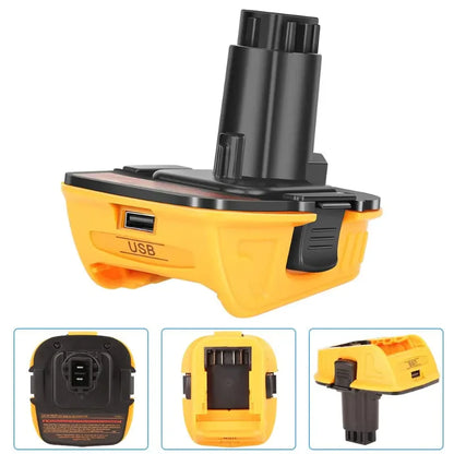 Adaptador convertidor DCA1820 de 2 x 18 V a 20 V máx. para batería de iones de litio DEWALT de 20 voltios