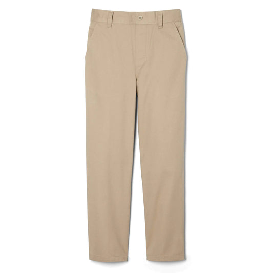 French Toast Boys' Pull-on Relaxed Fit School Uniform Pant (Standard & Husky) 12 Husky Khaki Boys School Uniform Pant