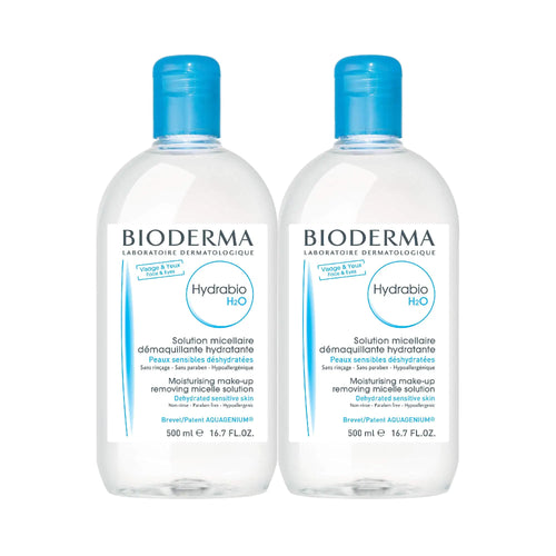 Bioderma – Hydrabio H2O mitsellaarvesi – Näopuhastus- ja meigieemaldaja – Mitsellaarvesi dehüdreeritud tundlikule nahale 33,4 Fl Oz (1 tk)