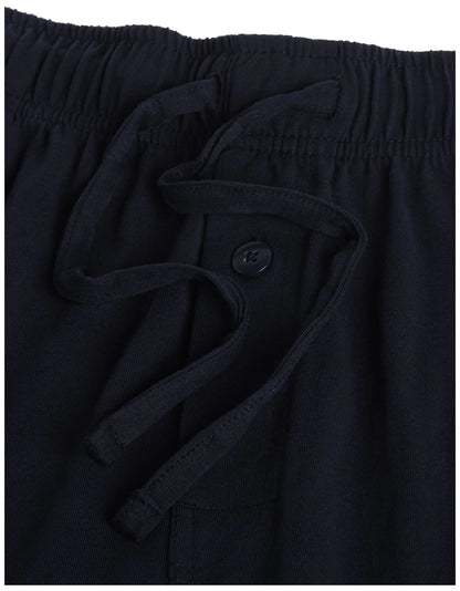 Fruit of the Loom Men's Extended Sizes Jersey Knit Sleep Pajama Lounge Pant (1 & 2 Packs) 5X Black/Navy (2-pack)