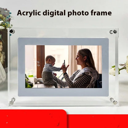 Acrylic Transparent Crystal Digital Photo Frame Video Player