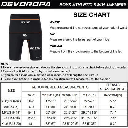 DEVOROPA - Bañador jammer para niño, traje de baño de competición para jóvenes, pantalones cortos deportivos de secado rápido con protección solar UPF 50+, talla mediana, abstracto F