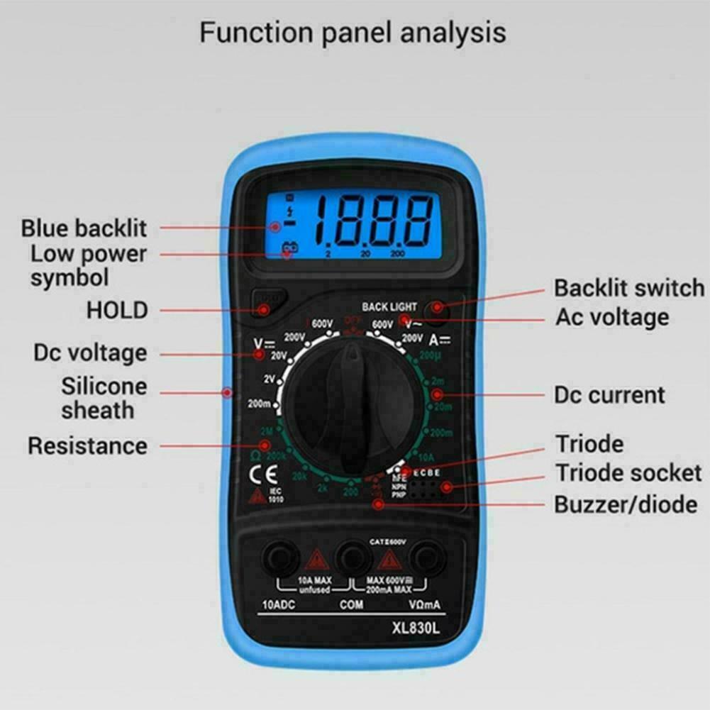 Kompaktes Digitalmultimeter XL830L | bestes Digitalmultimeter