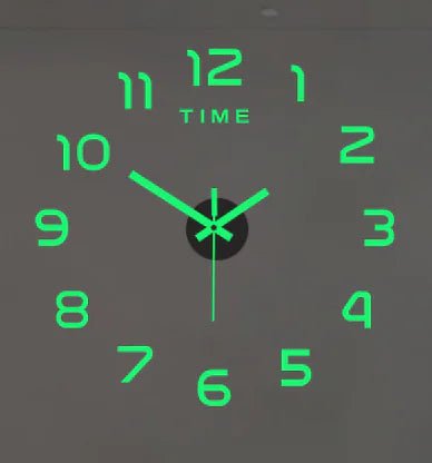 DIY 3D Frameless Wall Clock Kit - Catch Cards